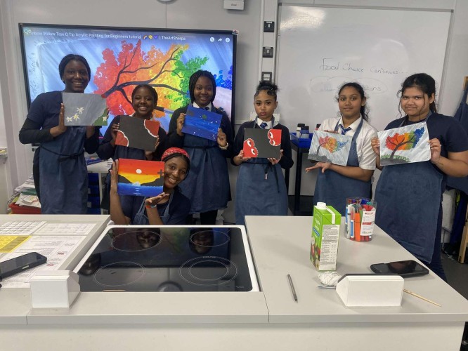 Creative Expression Shines at Human Ecology Club’s Sip & Paint Event